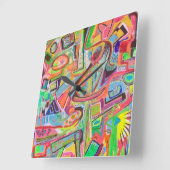 Horloge Carrée Clock Night Out (Angle)