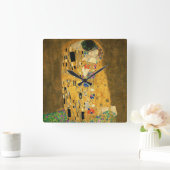 Horloge Carrée Clock of "The Kiss", No.03 (Maison)