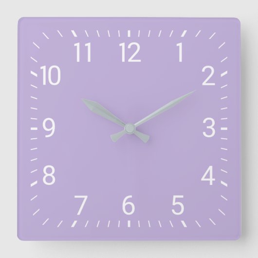 Horloge Carrée Clock Purple Square (Recto)