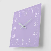Horloge Carrée Clock Purple Square (Angle)