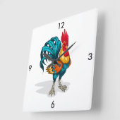 Horloge Carrée Clock-rooster (Angle)