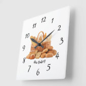 Horloge Carrée clock, square, bakery, bread, pane (Angle)