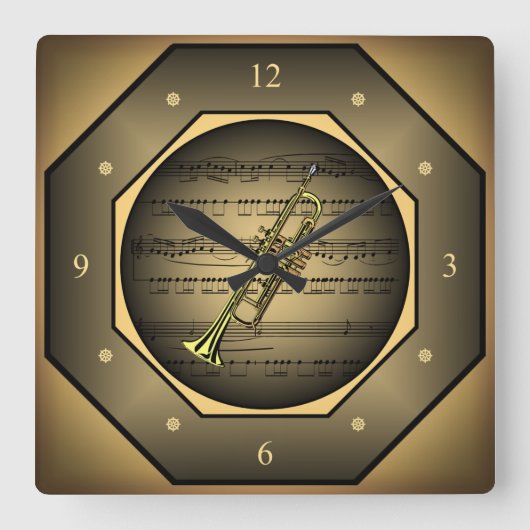 Horloge Carrée Clock-tagon (Recto)