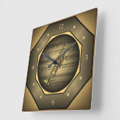 Horloge Carrée Clock-tagon (Angle)