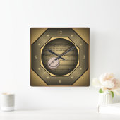 Horloge Carrée Clock-tagon ~ Banjo ~ Partition ~ Unique ~ (Maison)