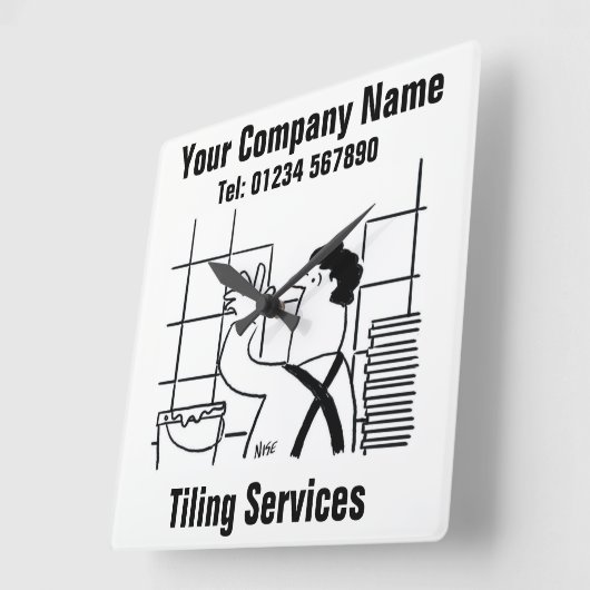 Horloge Carrée Clock Tiling Services (Angle)