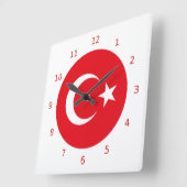 Horloge Carrée Clock Turkish (Angle)