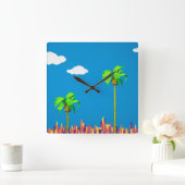 Horloge Carrée Clock Video Game Inspecred Wall (Maison)