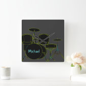 Horloge Carrée Clock Wall (Maison)