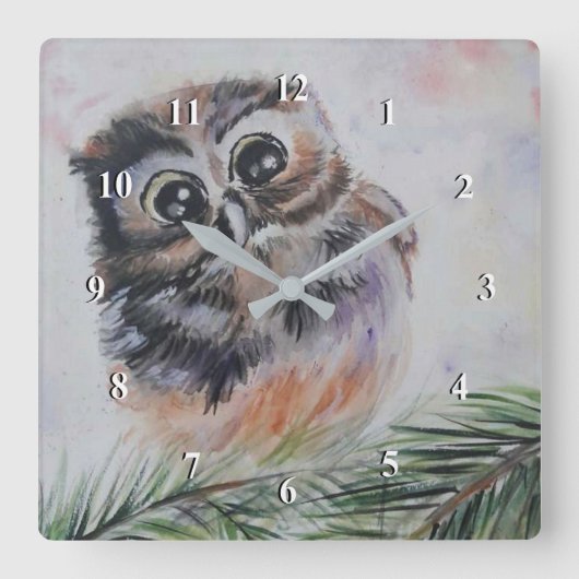 Horloge Carrée Clock Wall Painting (Recto)