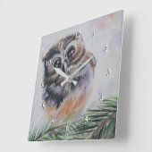 Horloge Carrée Clock Wall Painting (Angle)