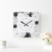 Horloge Carrée Clocks de Floral Ktchen (Maison)