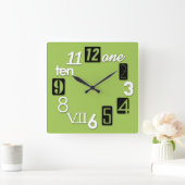 Horloge Carrée Clocks de Funky Numbra (Maison)