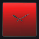 Horloge Carrée Clocks de Sleek Modern<br><div class="desc">Original par Mark Antum.</div>