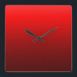 Horloge Carrée Clocks de Sleek Modern<br><div class="desc">Original par Mark Antum.</div>