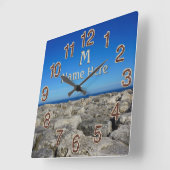 Horloge Carrée Clocks Monogram du lac Wall Decor (Angle)