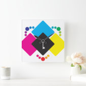 HORLOGE CARRÉE CMJN (Maison)