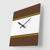 Horloge Carrée Coca blanc Brown Sporty Wide Stripes (Angle)