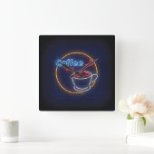 Horloge Carrée Coffee bar (Maison)