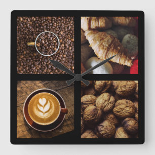 Horloge Carrée Coffee Lover's wall clock 1