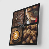 Horloge Carrée Coffee Lover's wall clock 1 (Angle)