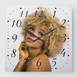 Horloge Carrée Coiffeur