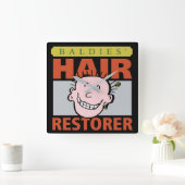 Horloge Carrée Coiffeuse Funny Hair Restorer (Maison)