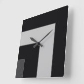Horloge Carrée Coin noir/gris de couleur (mb) (Angle)