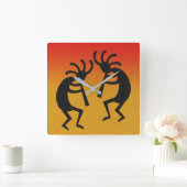 Horloge Carrée Cokopelli (Maison)