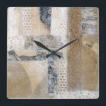 Horloge Carrée Collage de dentelle I<br><div class="desc">Décorations pour la maison</div>