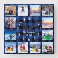 Collage de photos personnalisé Country Blue Buffal