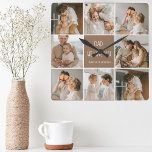 Horloge Carrée Collage Photo Papa We Love You Happy Fête des père<br><div class="desc">Un collage photo est une collection d'images arrangées ensemble d'une manière visuellement agréable, et il peut être un excellent moyen de célébrer des occasions spéciales comme la Fête des pères. Dans ce collage particulier, nous avons compilé plusieurs photos qui capturent les souvenirs d'amour que nous avons partagés avec notre père...</div>
