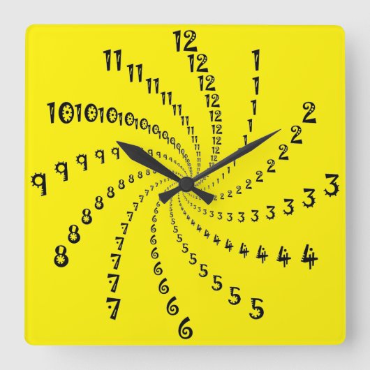 Horloge Carrée collection art déco (Recto)
