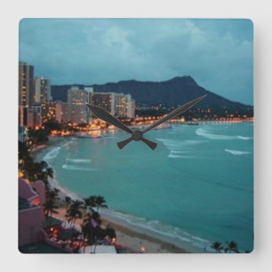 HORLOGE CARRÉE COLLECTION D'HAWAÏ ALOHA
