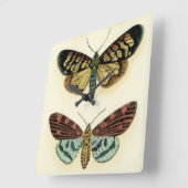 Horloge Carrée Collection Papillons par Chariklia Zarris (Angle)