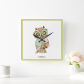 Horloge Carrée Colorful Pastel Tones (Maison)