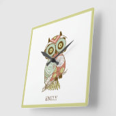 Horloge Carrée Colorful Pastel Tones (Angle)