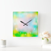 Horloge Carrée Colourful (Maison)