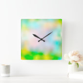 Horloge Carrée Colourful (Maison)