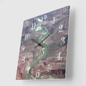 Horloge Carrée Comanche Point, Grand Canyon (Angle)
