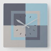 Horloge Carrée Combo quatre couleurs (Recto)