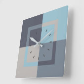 Horloge Carrée Combo quatre couleurs (Angle)