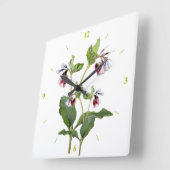 Horloge Carrée Comfrey. (Angle)