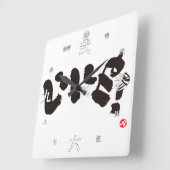 Horloge Carrée Comme ! い い ね ! (Angle)