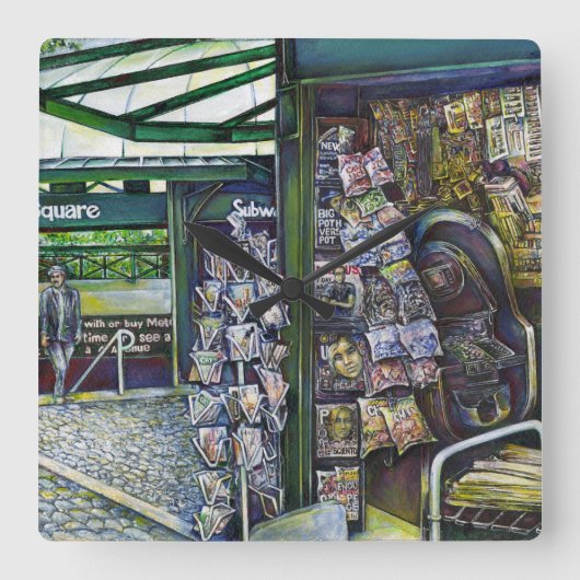 Horloge Carrée Comment Est-Ce Qu'Une Image, Sans imagination ? (Recto)