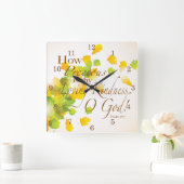 Horloge Carrée Comment est de façon précieuse Thy gentillesse (Maison)