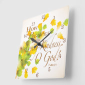 Horloge Carrée Comment est de façon précieuse Thy gentillesse (Angle)