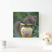 Horloge Carrée Comment tu peux callin' Chicken ? (Maison)