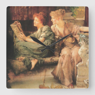 Horloge Carrée Comparaisons de Lawrence Alma-Tadema