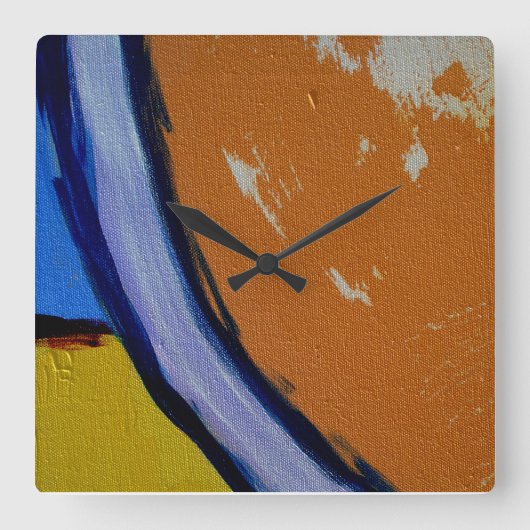 Horloge Carrée Composition #1A par Michael Moffa (Recto)
